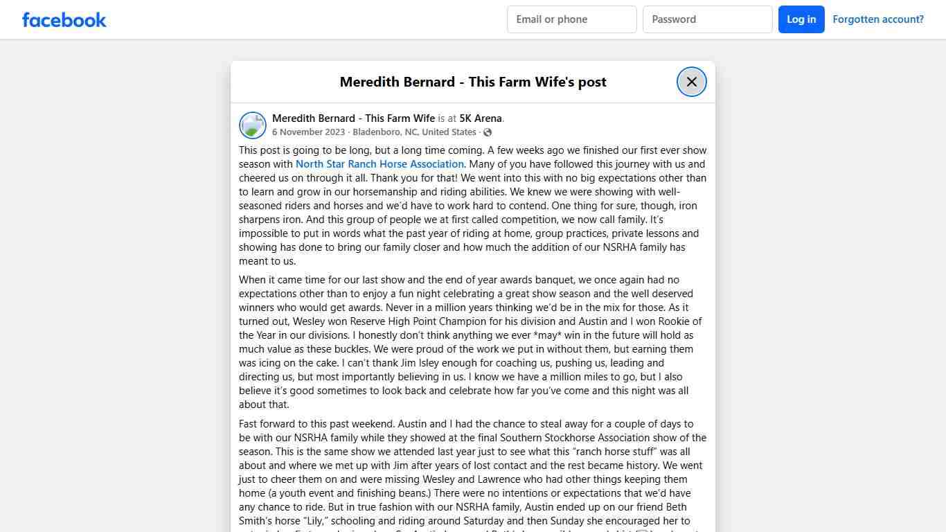 This post is going to... - Meredith Bernard - This Farm Wife | Facebook